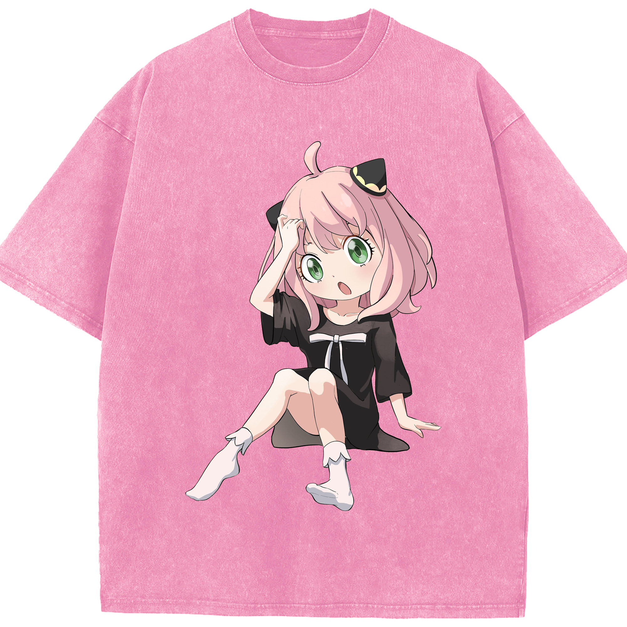 （画像用） SPY×FAMILY间谍家家酒 綿100% ヴィンテージ風 半袖Tシャツ（フロントプリント）